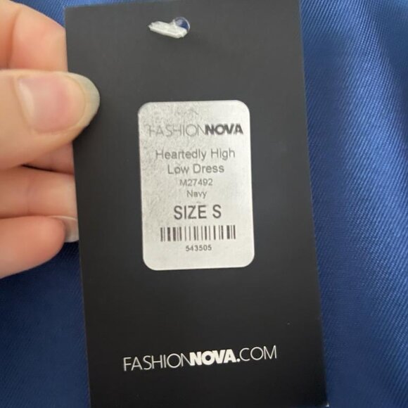 Navy Blue Evening/Prom/Wedding Guest Dress Size Small - Picture 5 of 5